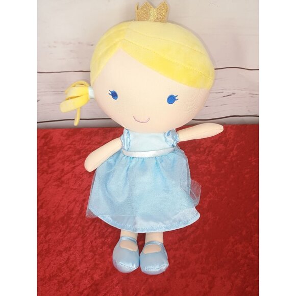 Carter's Princess Doll Plush Blue Dress Blonde Hair 2020 Tiara‎ Ballet - Picture 1 of 5